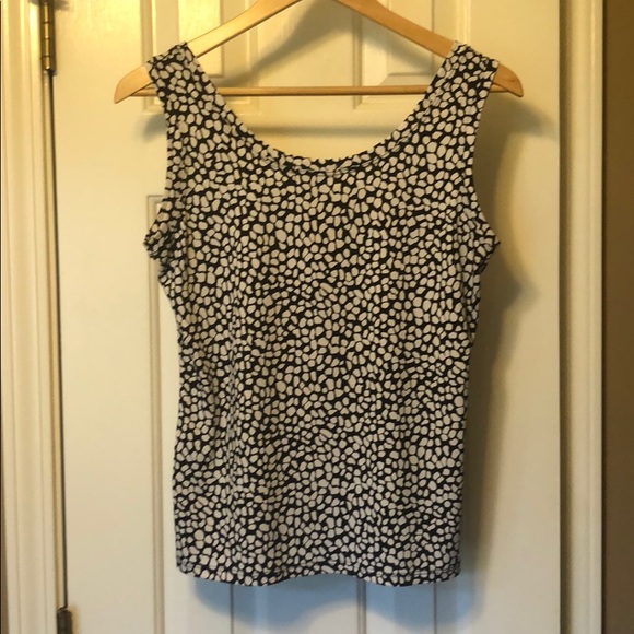 Black and white tank w/ stretch. Clear Sky, size M - Picture 3 of 3